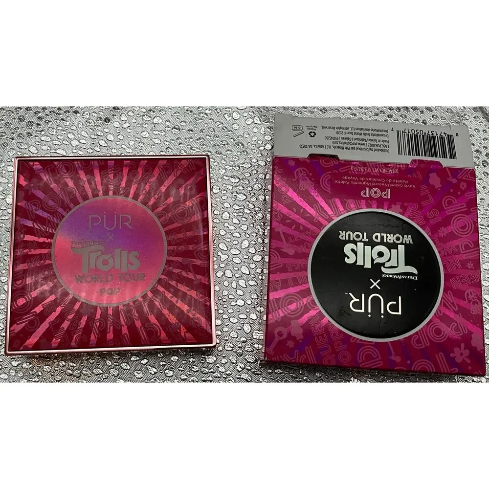 PÜR x Trolls World Tour Travel Pressed Pigments Palette Mirrored Compact - K119